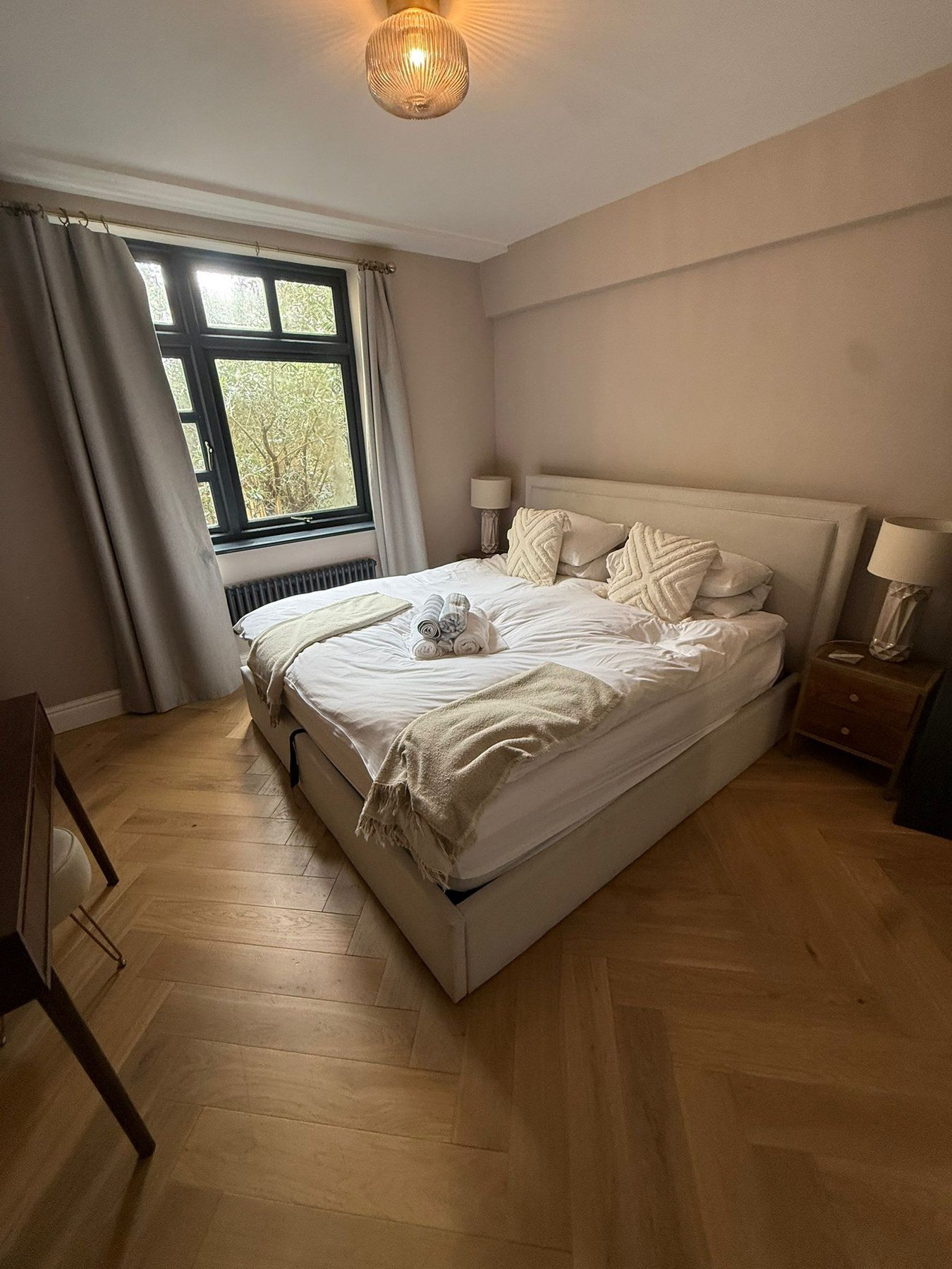 Clean and tidy bedroom after a professional clean